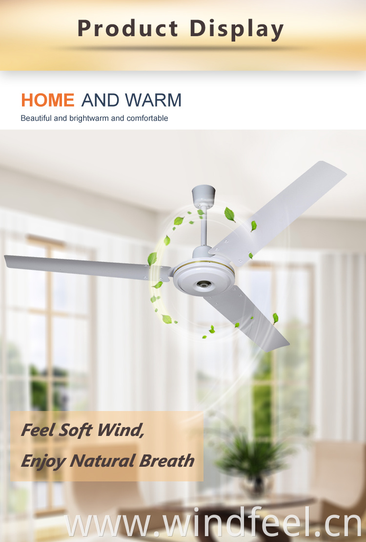 Cheap Price China SMC 56 Inch Ceiling Fan 48 Inch Electric Fan with 100% Copper Motor Pure Aluminum Motor Fans